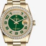 UK Noble Watches Fake Rolex Day-Date 36 118348 Set With Gold And Diamonds