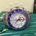 The white dials fake watches are water resistant.