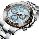 The 40 mm fake watches have sapphire hour marks.