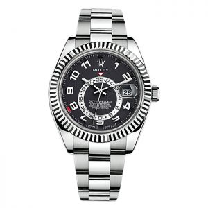 The male fake watches have black dials.