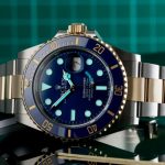 The waterproof fake watch is designed for men.