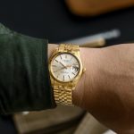 1966 UK Luxury Replica Rolex Oyster Perpetual Date Ref. 1500 In 14k Yellow Gold